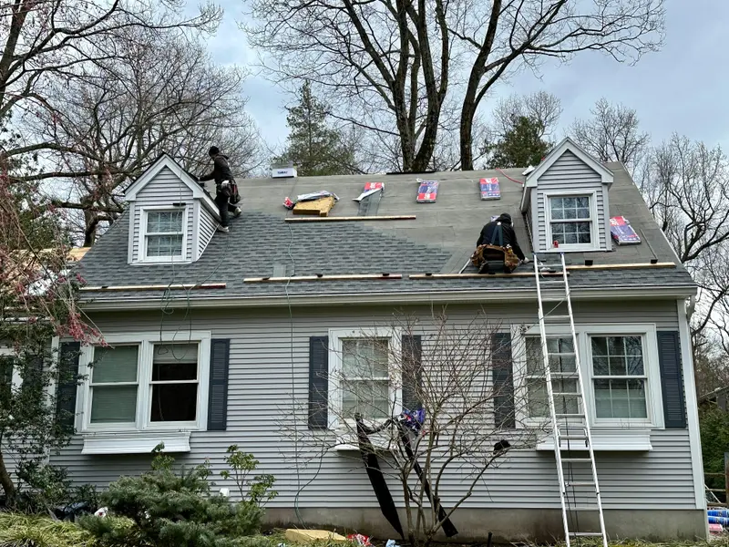 Golden Hammer Construction roofing project on a residential home