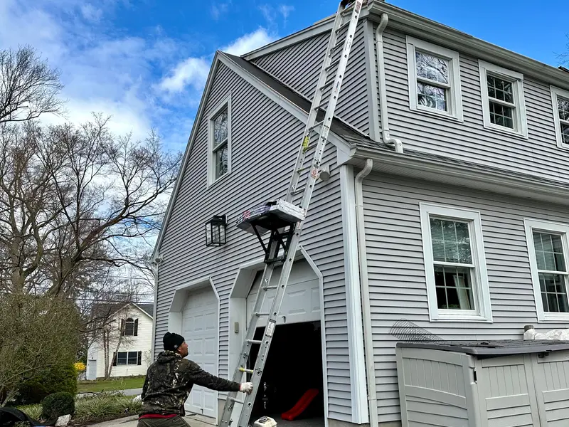 Golden Hammer Construction exterior renovation work on a residential property